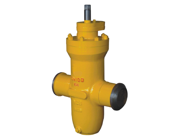 PN64 DN100 BW ends fuel gas slab gate valves