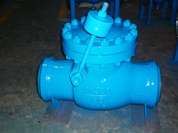 DIN3840 PN100 DN300 SWING CHECK VALVE WITH COUNTERWEIGHT