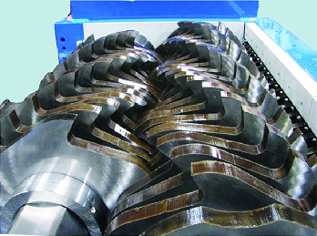 Cutters for double shaft secondary shredder