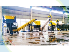 Waste plastic recycling line