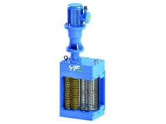 single screen drum channel wastewater grinder
