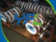 WCB body FEP Lined butterfly valve