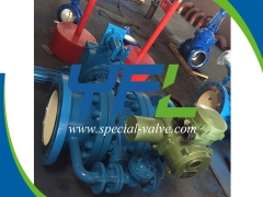 PN40 DN350 Hydraulic Butterfly Valve With Power Pack by YFL