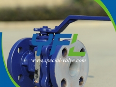PFA Lined Ball Valve For Chemical by YFL