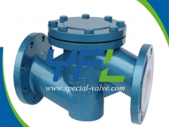 WCB Body FEP Lined Lift Type Check Valve by YFL